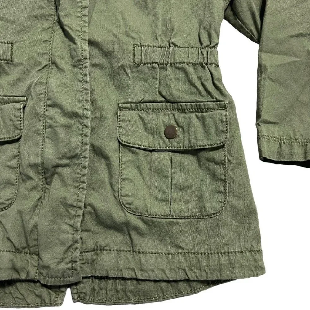 Old Navy 3T Green Hooded Utility Jacket